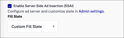 Enable SSAI
